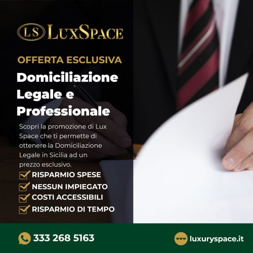 Domiciliazione Sede Legale e Professionale a Messina in Sicilia - Lux Space