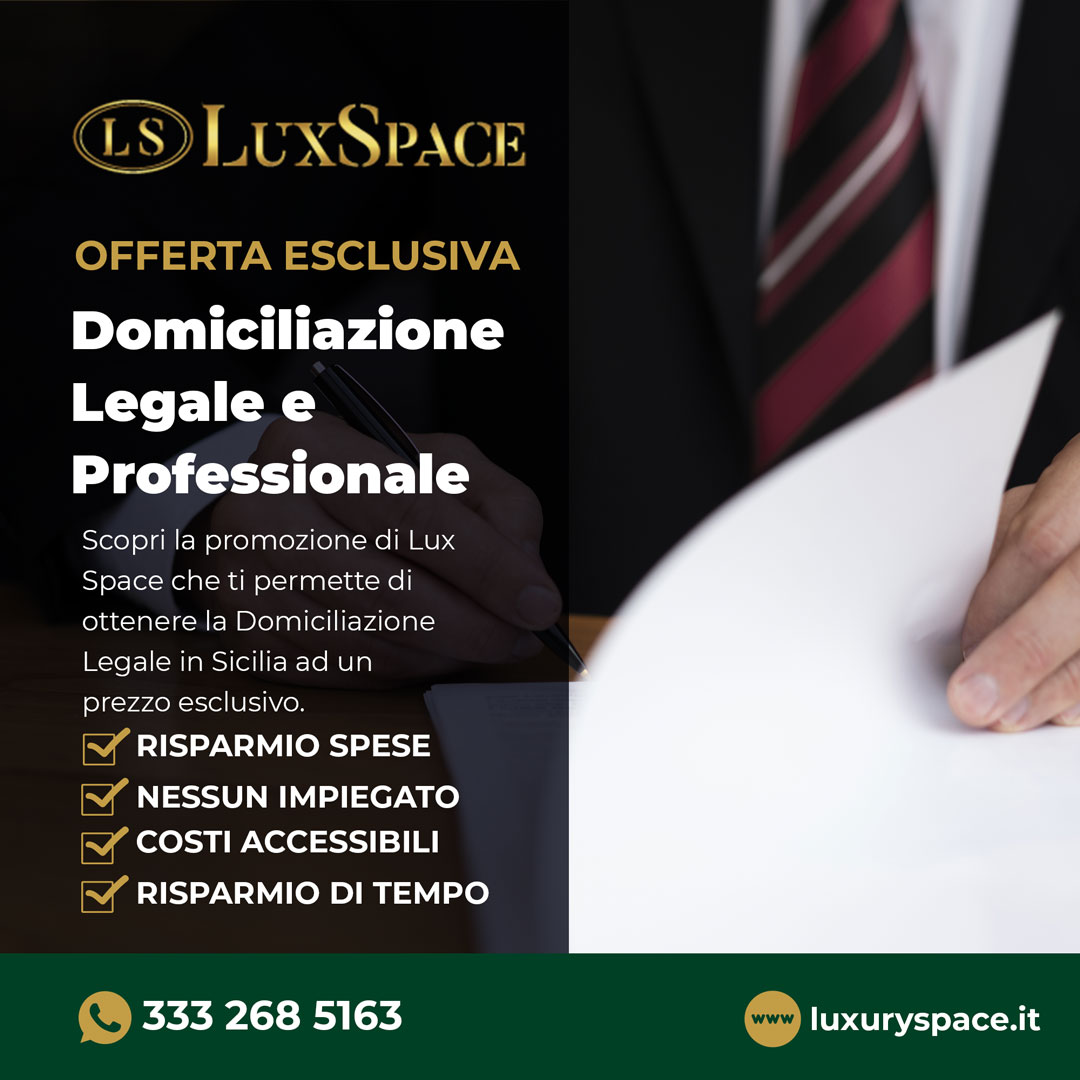 Domiciliazione Sede Legale e Professionale a Messina in Sicilia - Lux Space